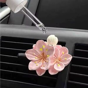 White Flower Car Air Freshener